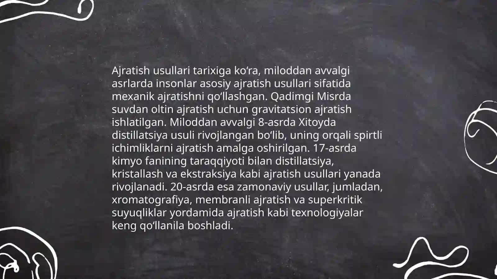 Ajratish usullari 4