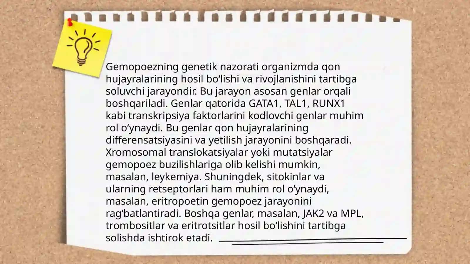Gemositopoez jarayonlarining boshqariluvi 4
