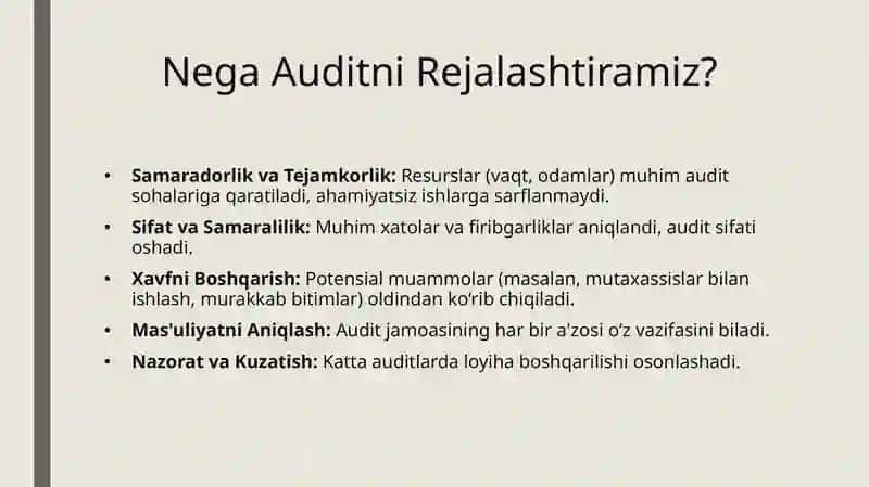 Rejalashtirish va xavflarni baholash 4