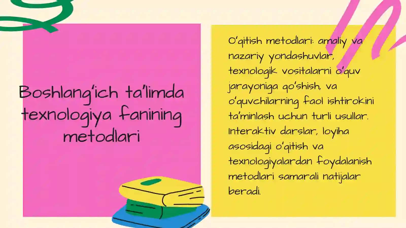 Boshlangʻich taʼlimda texnalogiya fanining shakl va metodlari 4