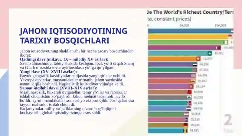 Jahon iqtisodiyotining shakllanishi va rivojlanish bosqichlari 4