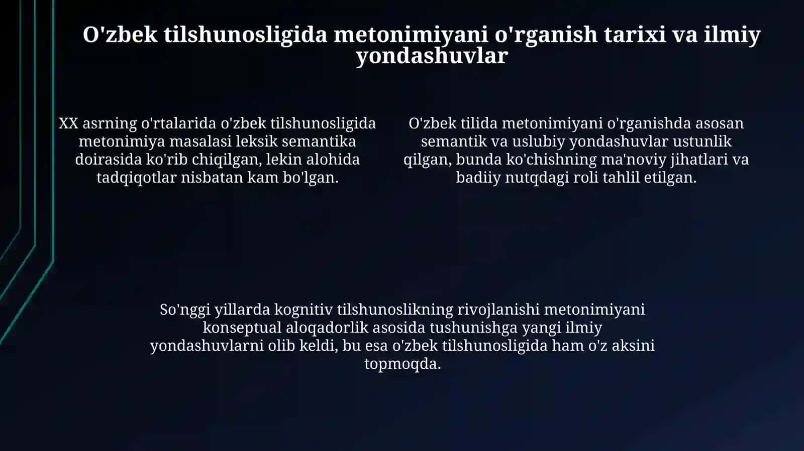 O‘zbek tilshunosligida metonimiya hodisasiga ilmiy munosabat 4