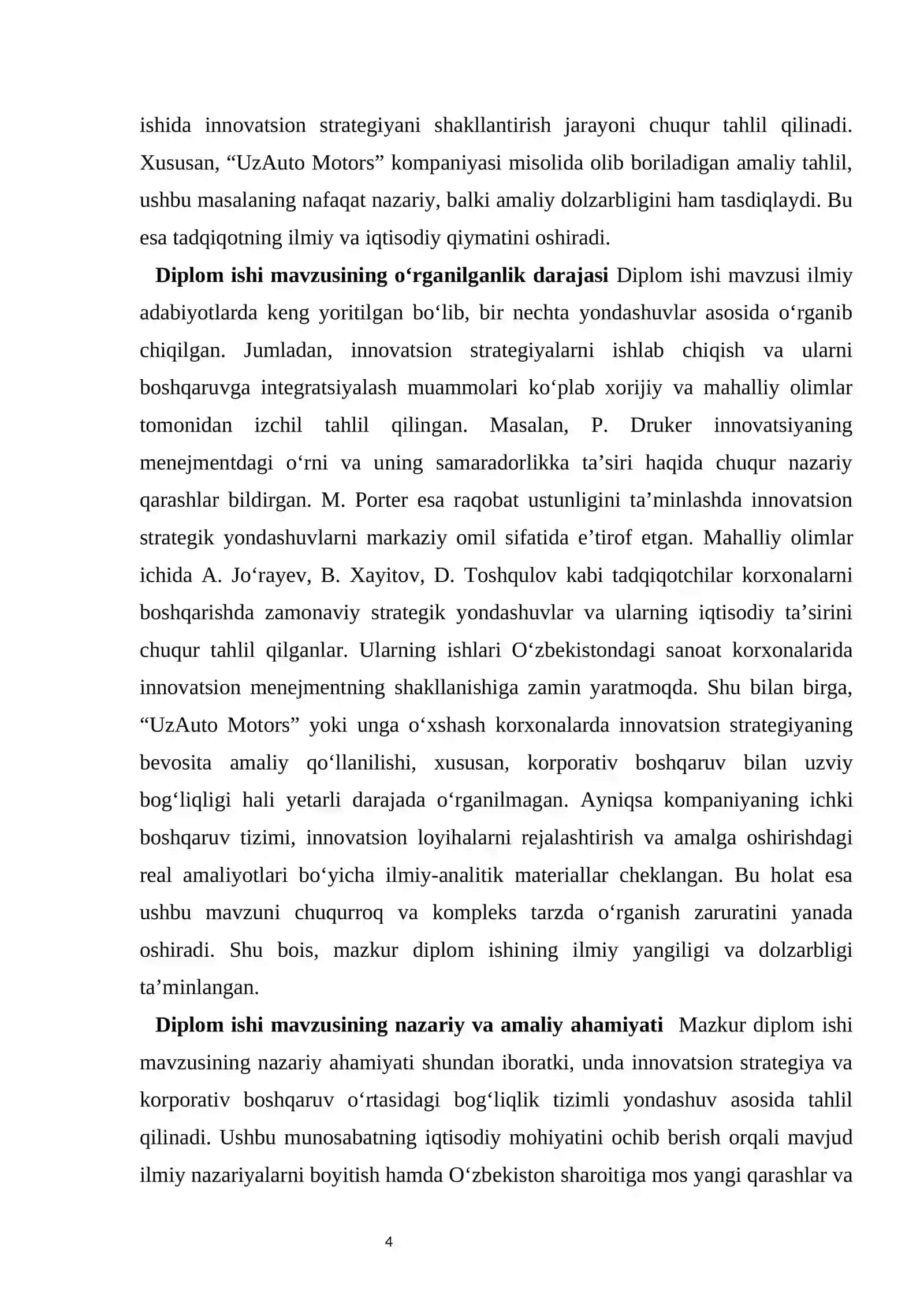 Korporativ boshqaruvda korxonani rivojlantirishning innovatsion strategiyasini shakllantirish 4