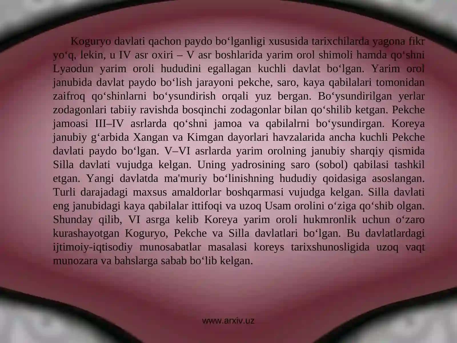 Ilk Koreys davlatlarining vujudga kelishi 4