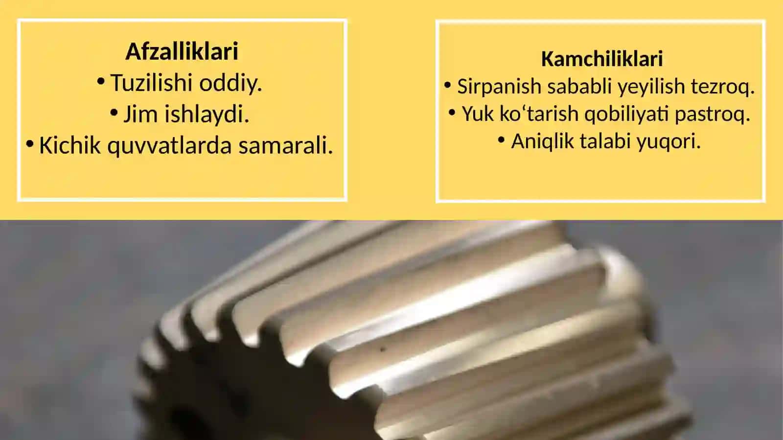 Ayqash o'qli vintaviy va gipoid uzatmalar 4