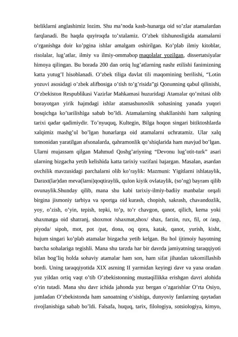 TILVA TERMINOLOGIYA. TERMINLARNING YASALISHI 4