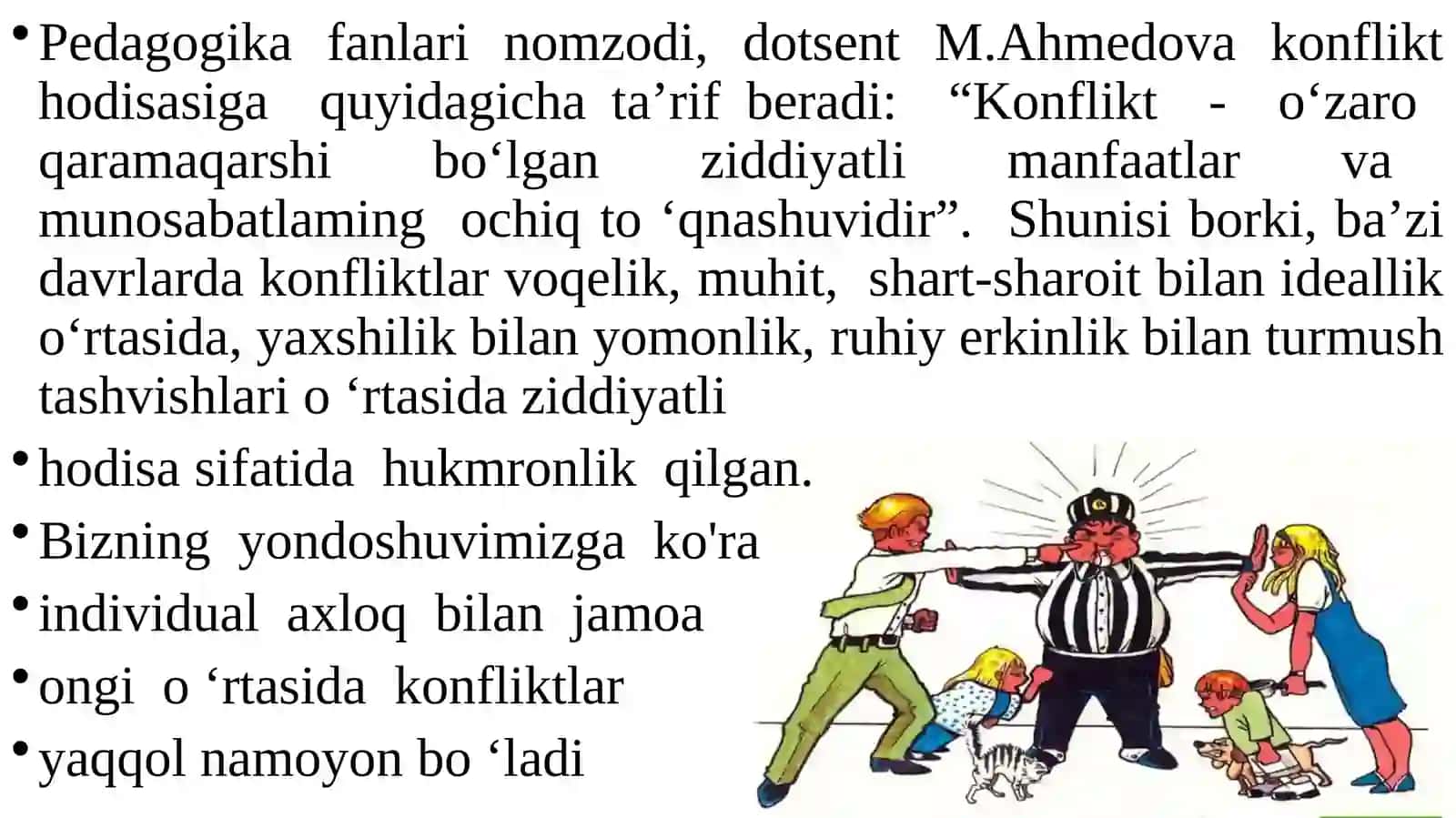 Kasbiy faoliyatdagi konfliktlar va ularni bartaraf etish yo’llari 4