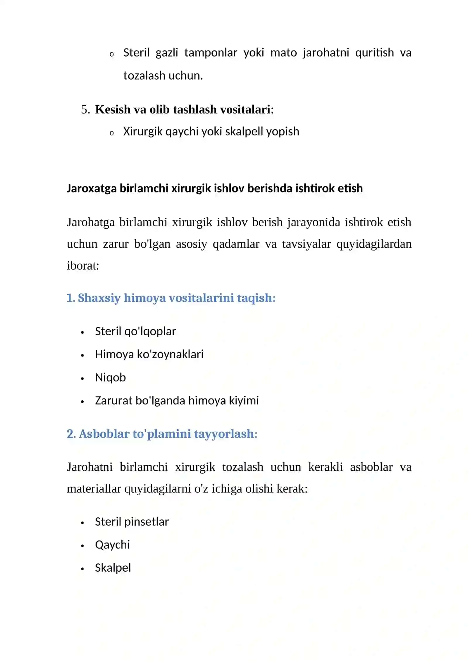 Yumshoq to`qimalar shikastlanganda birinchi yordam 4