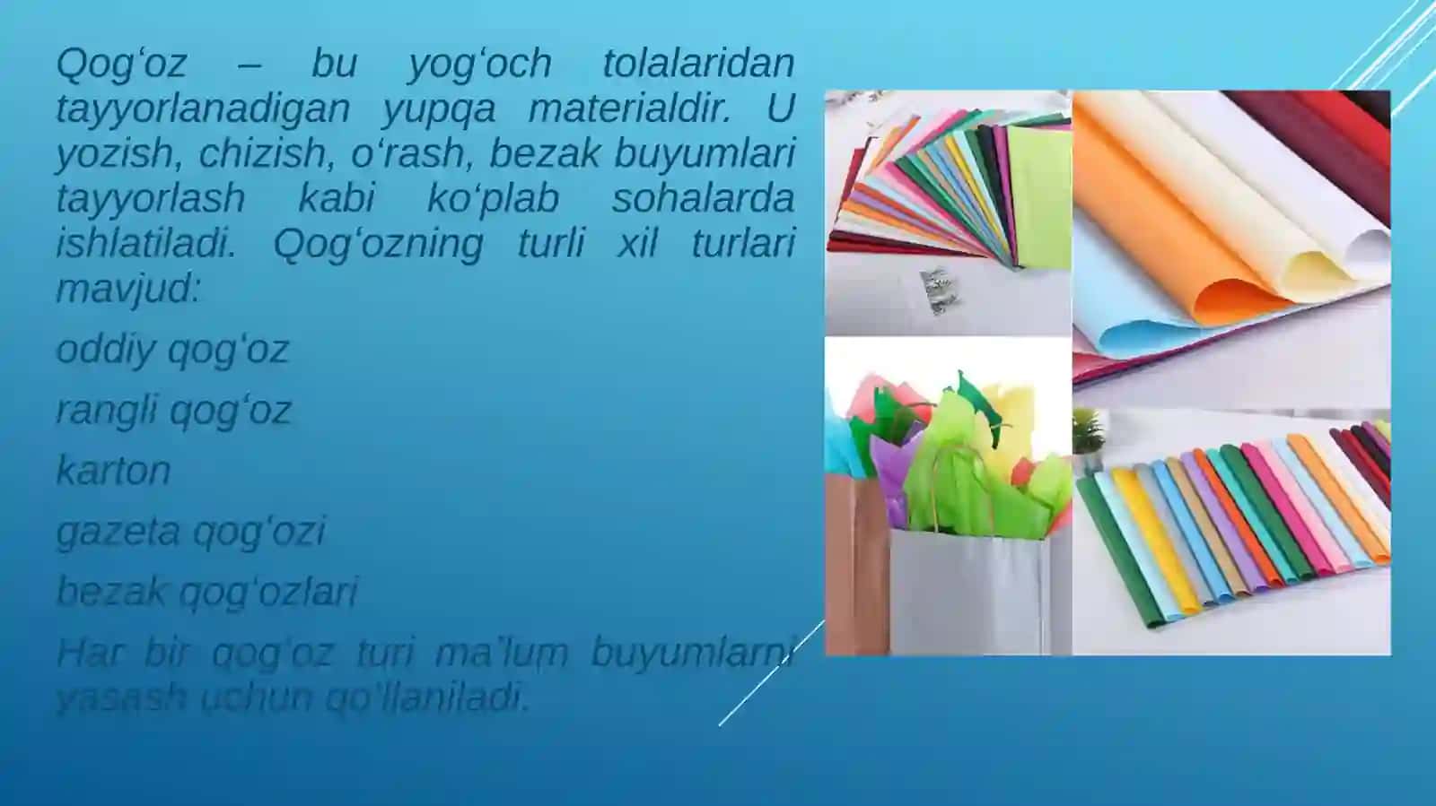 Qog'ozdan Buyumlar 4