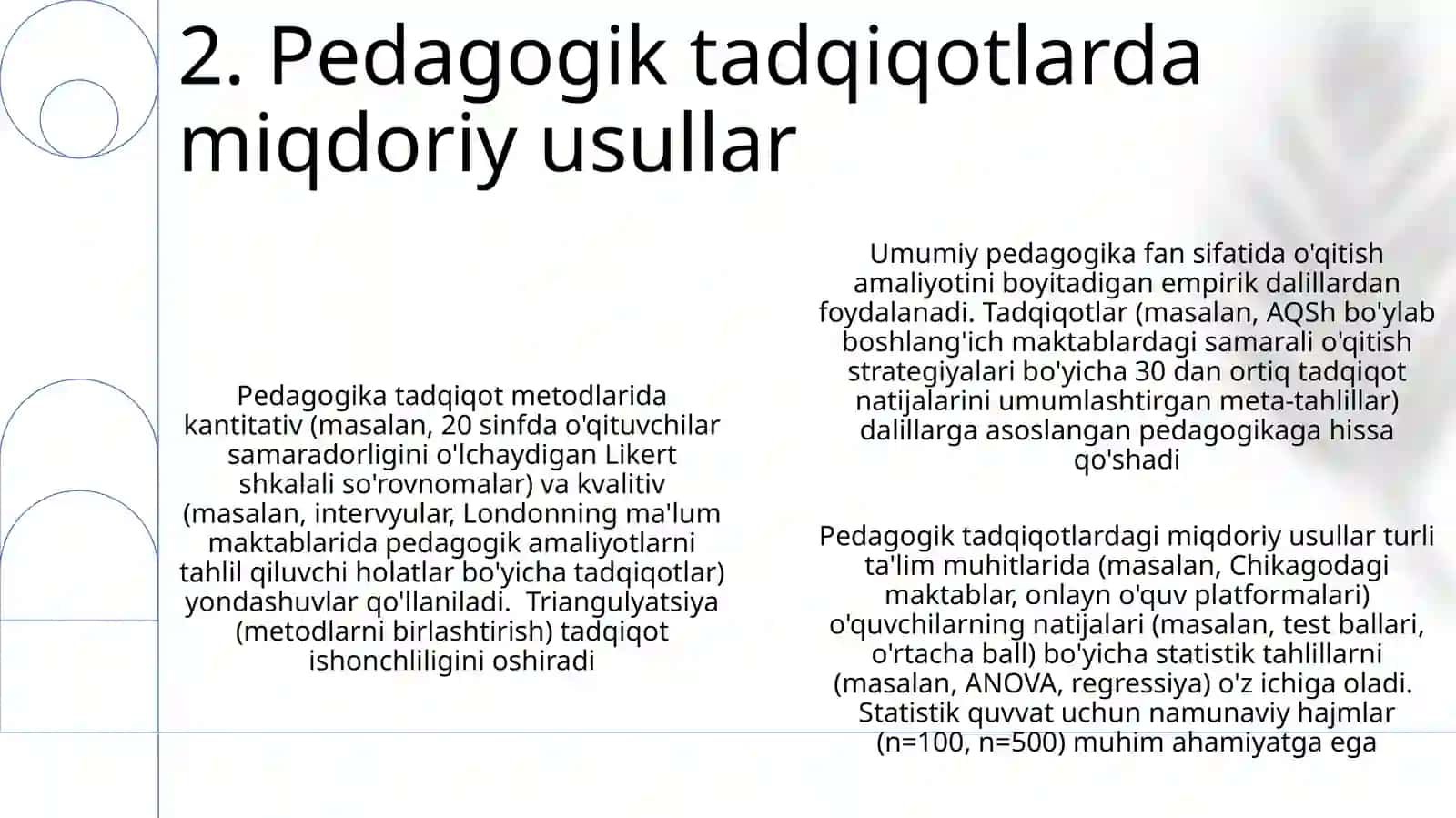 Umumiy pedagogikaning ilmiy tadqiqot metodlari 4