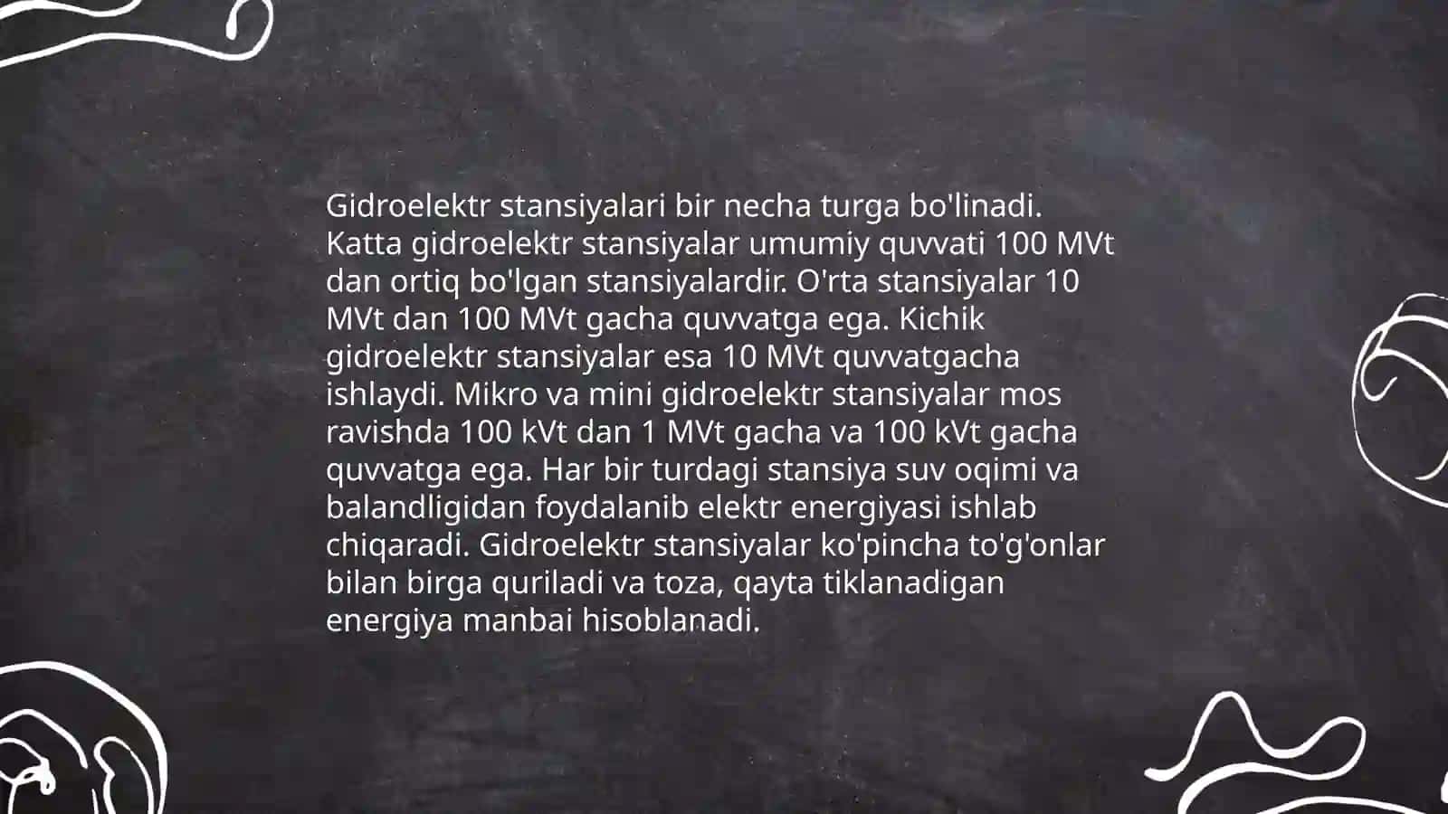 Turgʻun suvdan elektr energiyasi olish texnologiyasi 4