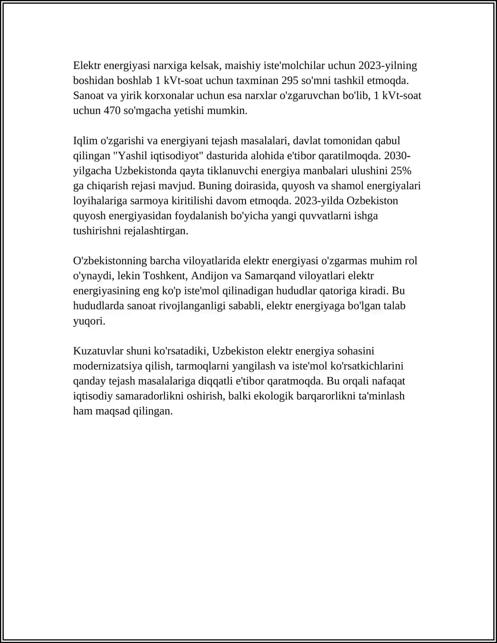 ELEKTR TOKI NIMA VA UNI XARAKTERLOVCHI FIZIK KATTALIKLAR 4