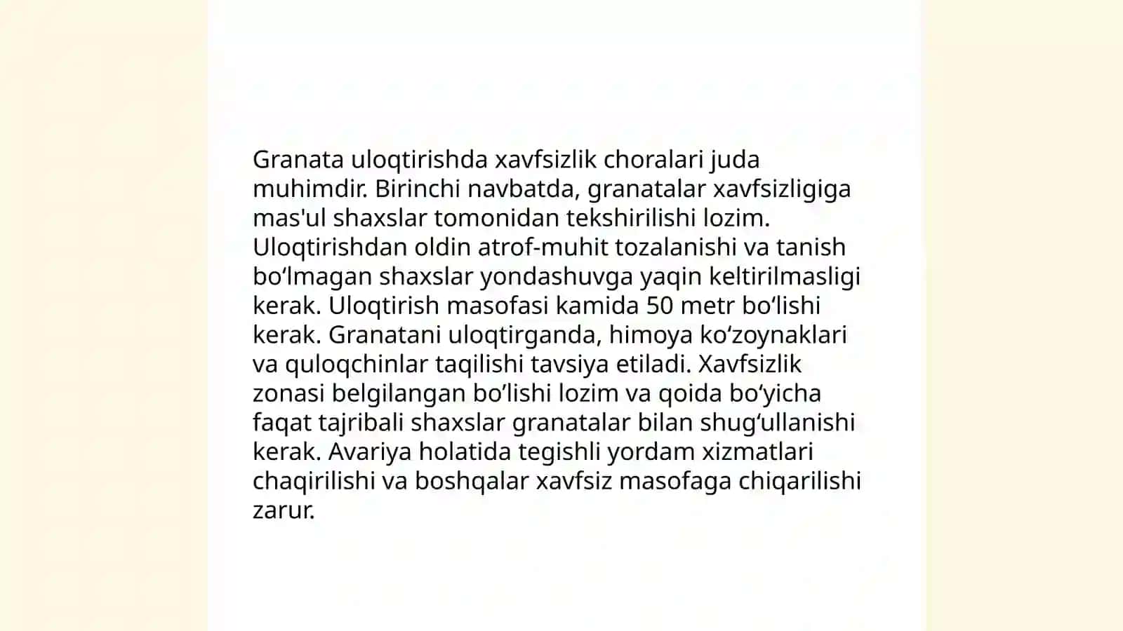 Granata va nayza uloqtirish turlari va texnikasi 4