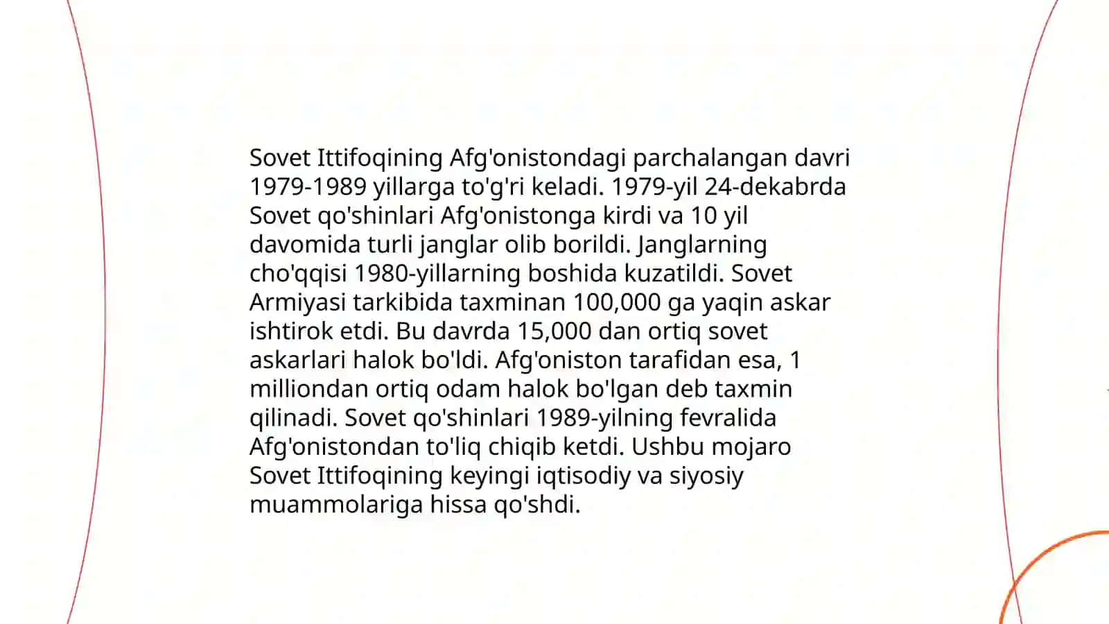 Afg'oniston yangi davrda: tarixiy rivojlanishning asosiy voqealari va jarayonlari 4
