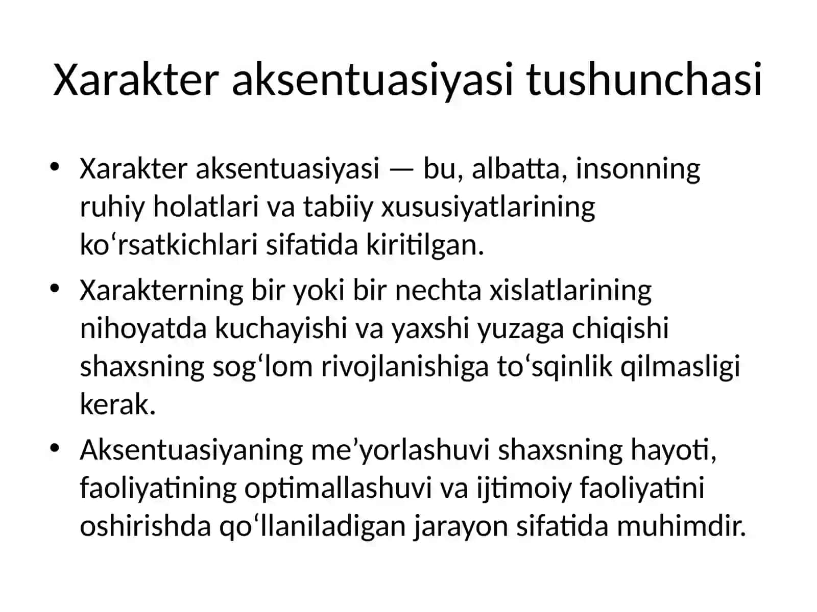 Xarakter aksenktuatsiyasi va uni meʼyorlashtirish usullari. Ijodiy tafakkurni rivojlantirish usullari 4