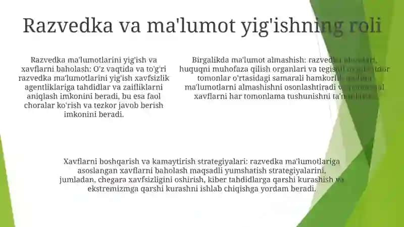 Milliy Xavfsizlikni Ta'Minlash Borasida Amalga Oshirilayotgan Ishlar 4