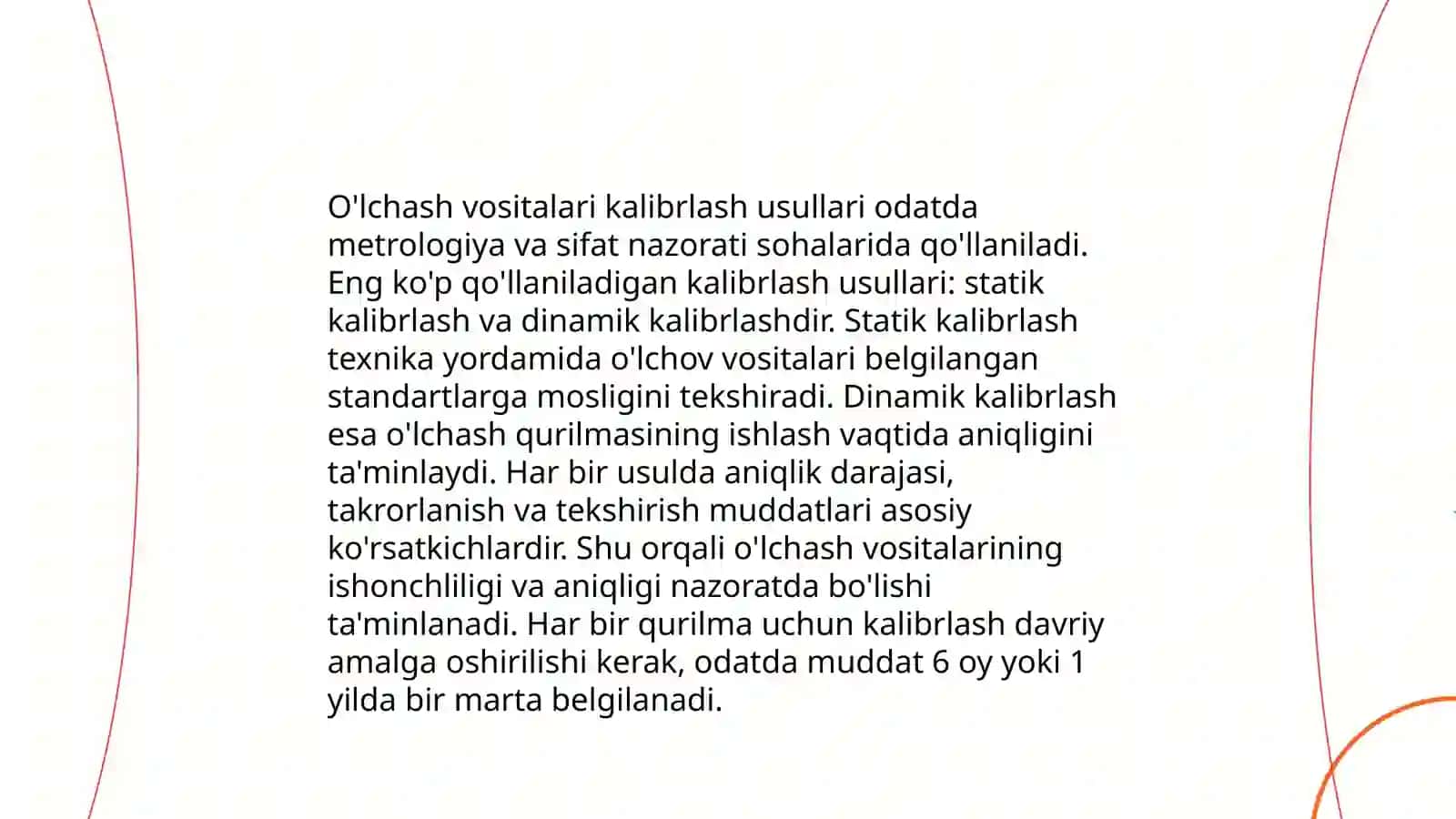 Oʻlchash vositalarining metrologik xususiyatlari oʻrganish 4
