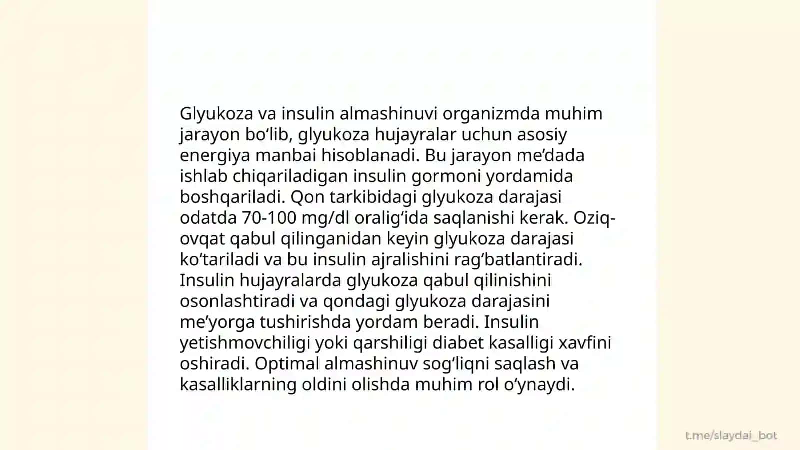 Uglevodlar almashinuvi 4