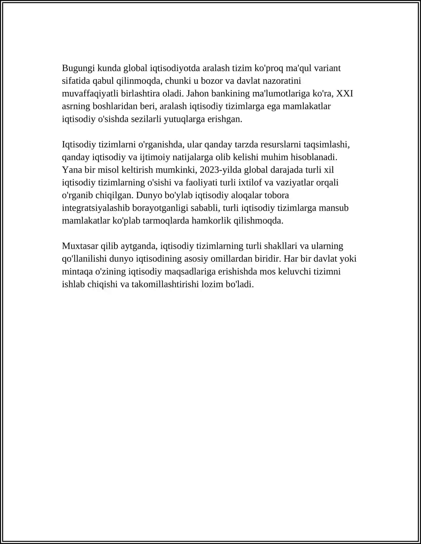 IQTISODIY TIZIMLAR VA MULKCHILIK 4
