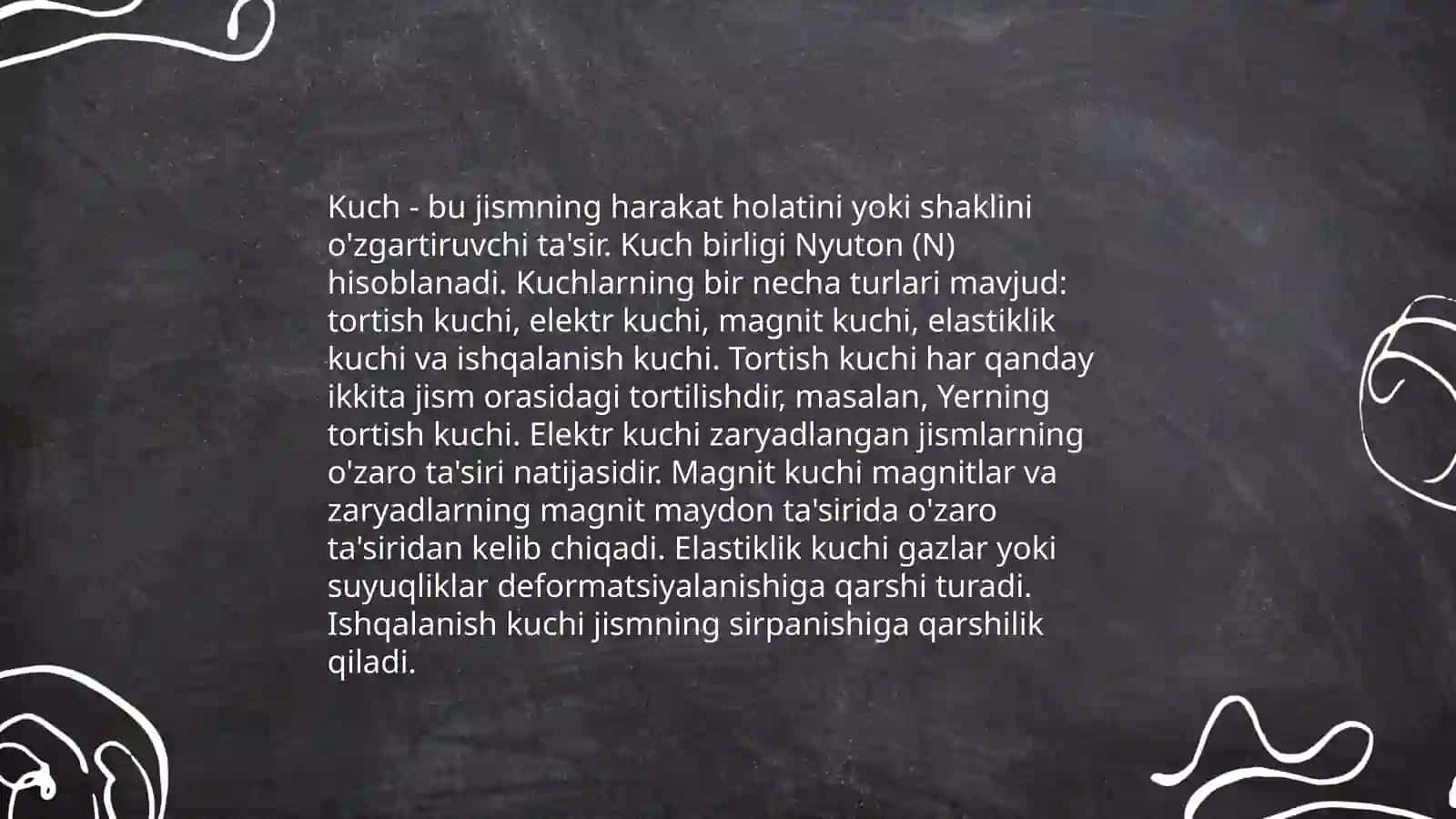 Fizikaliq shinigiwlar 4