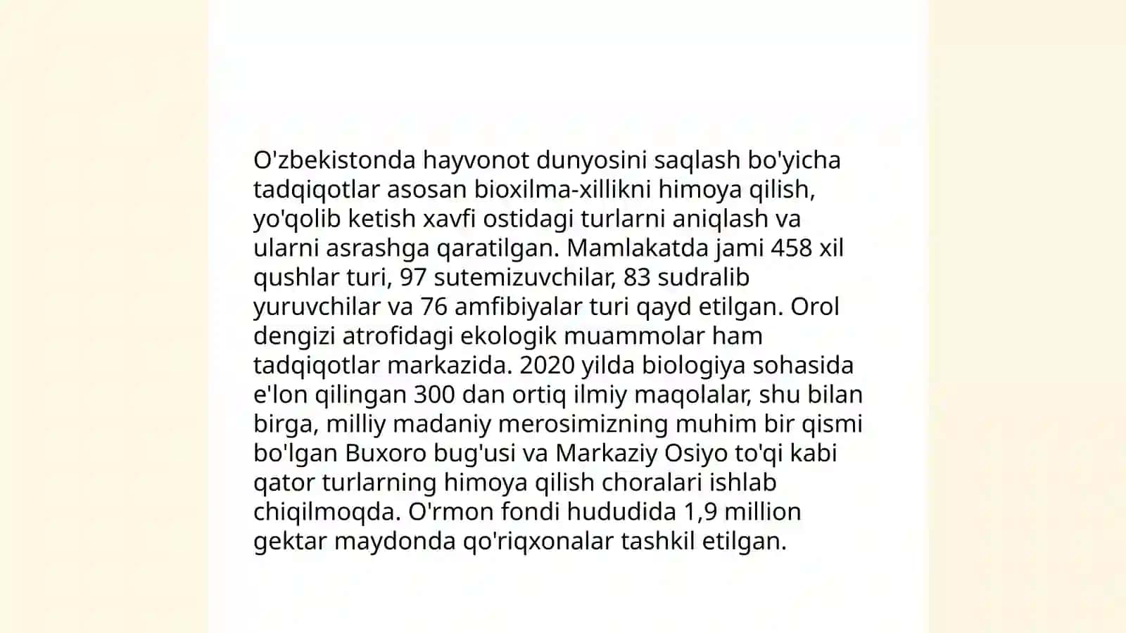 O'zbekistonda zoologik tadqiqotlarning rivojlanishi 4