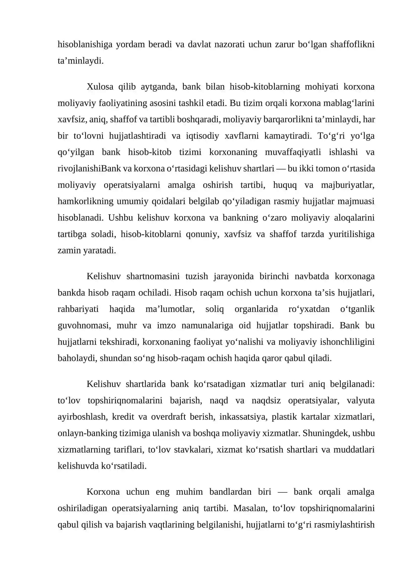 Bank bilan hisob-kitoblarning mohiyati 4