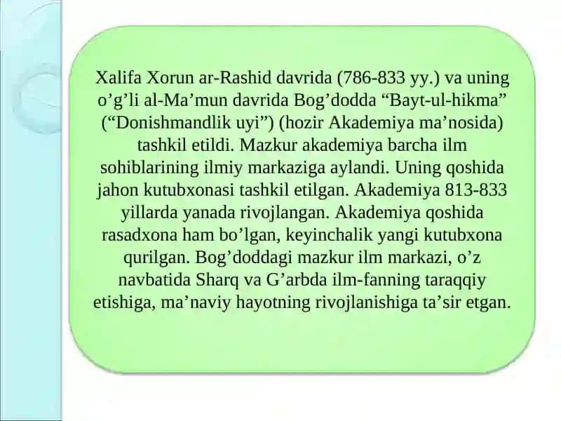 Sharq uyg‘onish davri va unda ta’lim-tarbiya masalalari 4