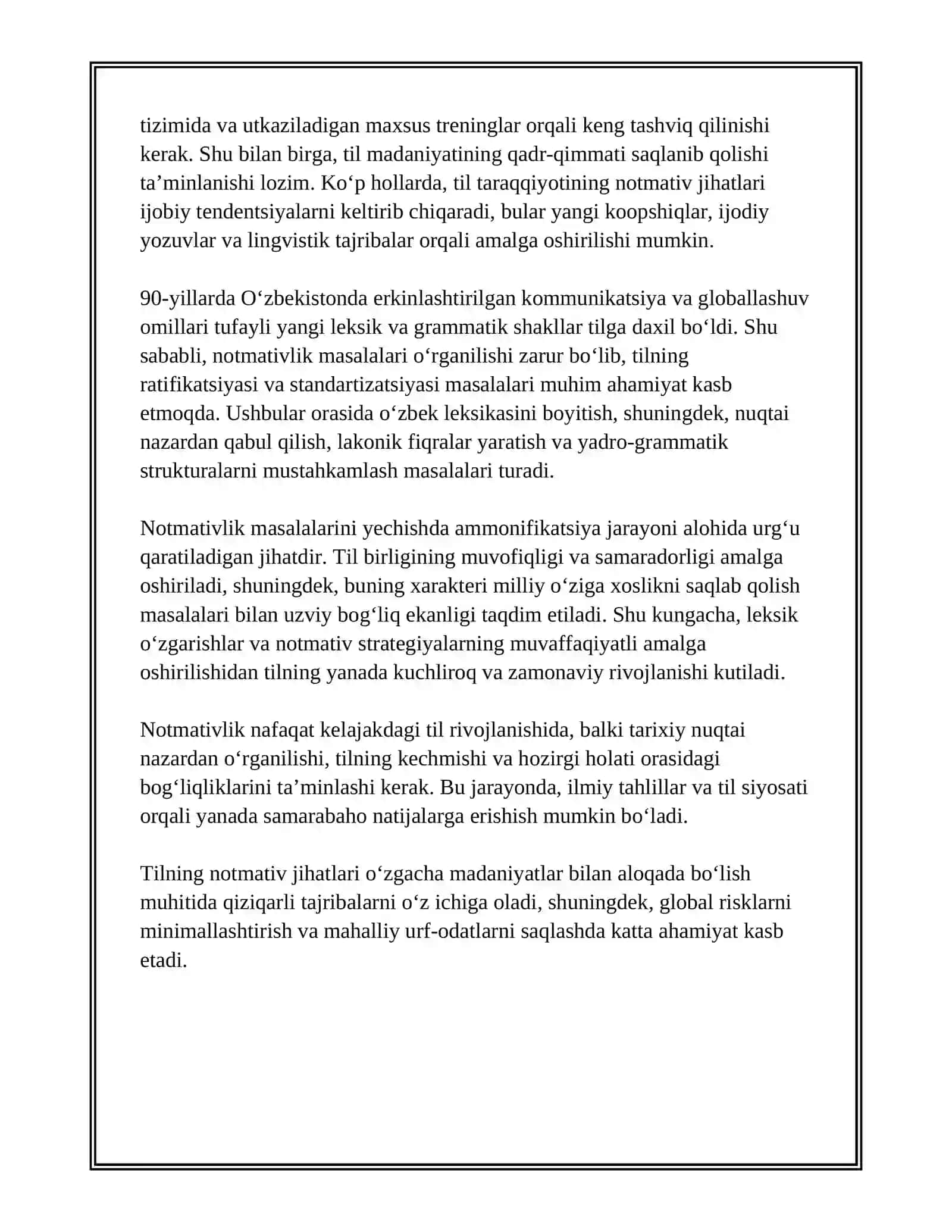 LEKSIKANI TANLASH VA TAQDIM ETISHDA NOTMATIVLIK 4