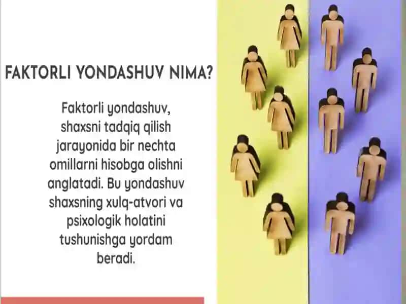 Shaxsning tadqiqetishda faktorli yondashuvi 4