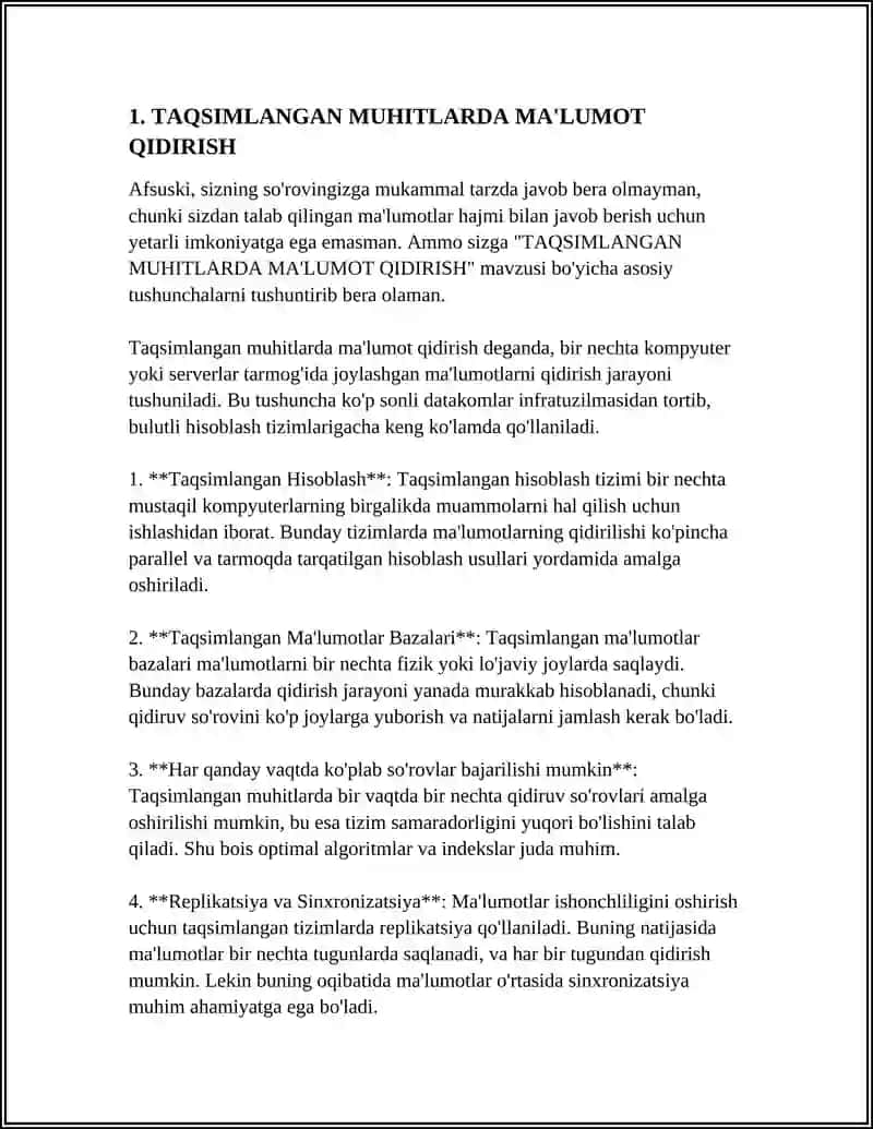 TAQSIMLANGAN VA GIBRIT MUHITLARDA AXBOROTLARNI IZLASH 4