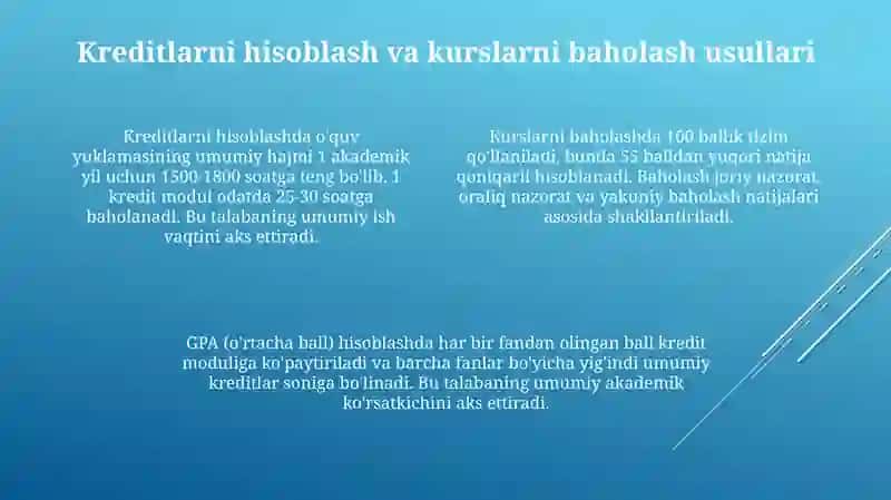 Kredit Modul Tizimi haqida tushincha 4