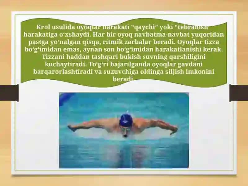 Chalqancha Krol Usulida Suzish Texnikasini Takomillashtirish 4
