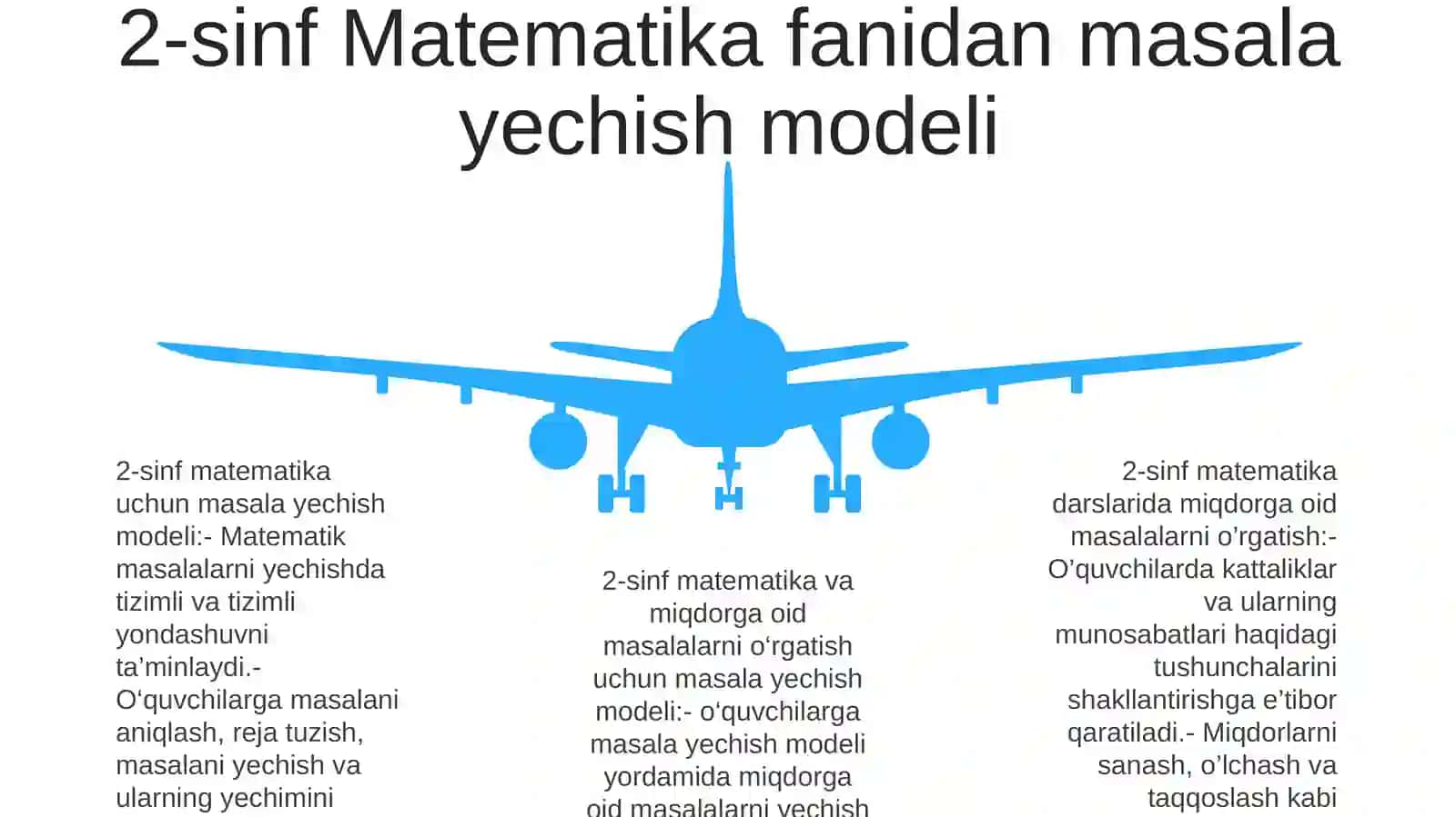 2-Sinf Matematika Darslarida Miqdorlarga Oid Masalalar Yechish Usullarini Órgatish 4