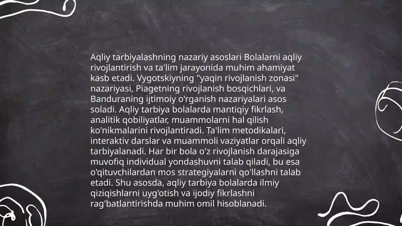Ilmiy dunyoqarashni shakllantirish va òquvchilarni aqliy tarbiyalash 4