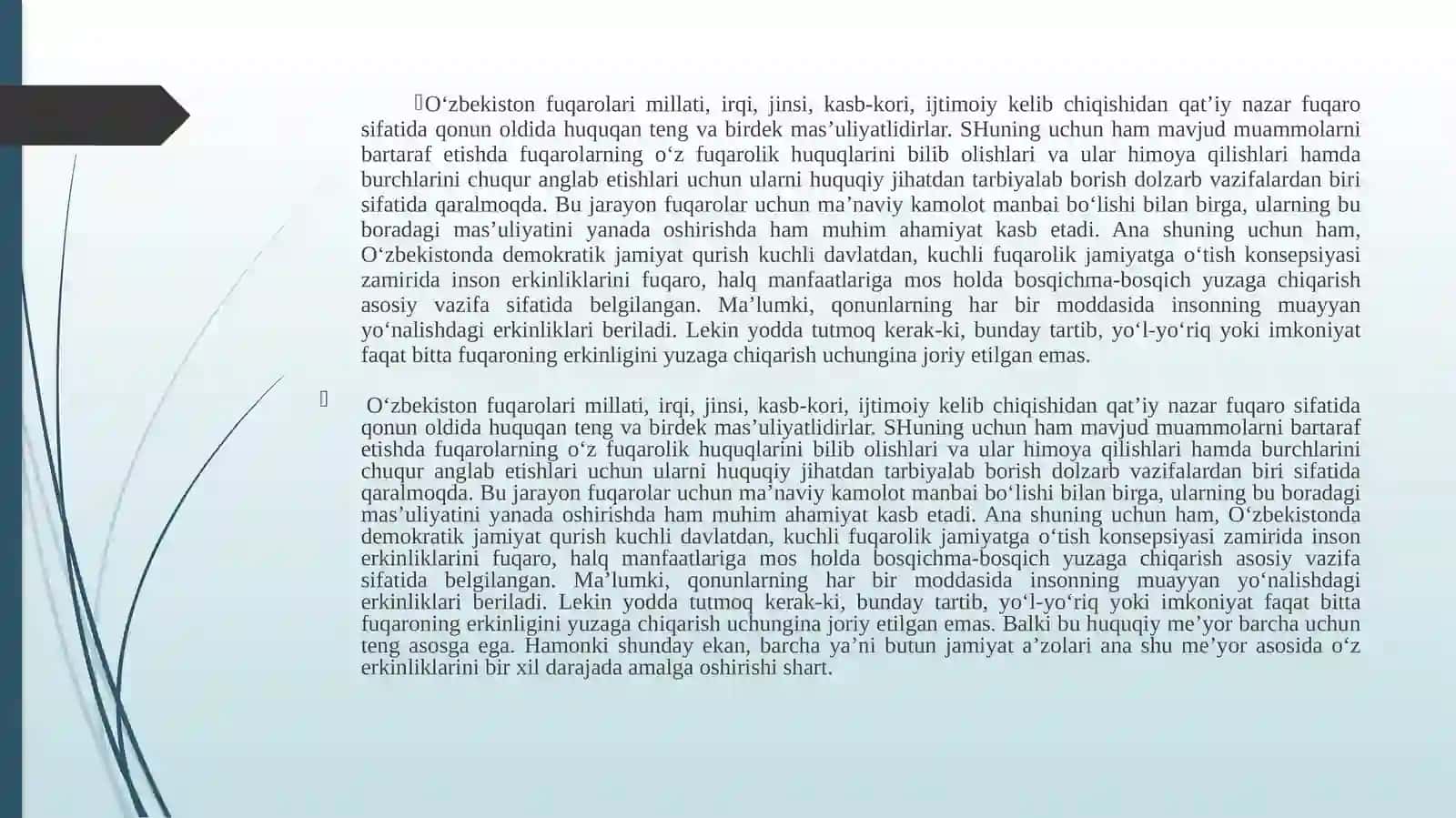 FAOL FUQAROLIK POZITSIYASIGA EGA BO‘LGAN YOSH AVLODNI TARBIYALASHNING ASOSIY YO‘NALISHLARI 4