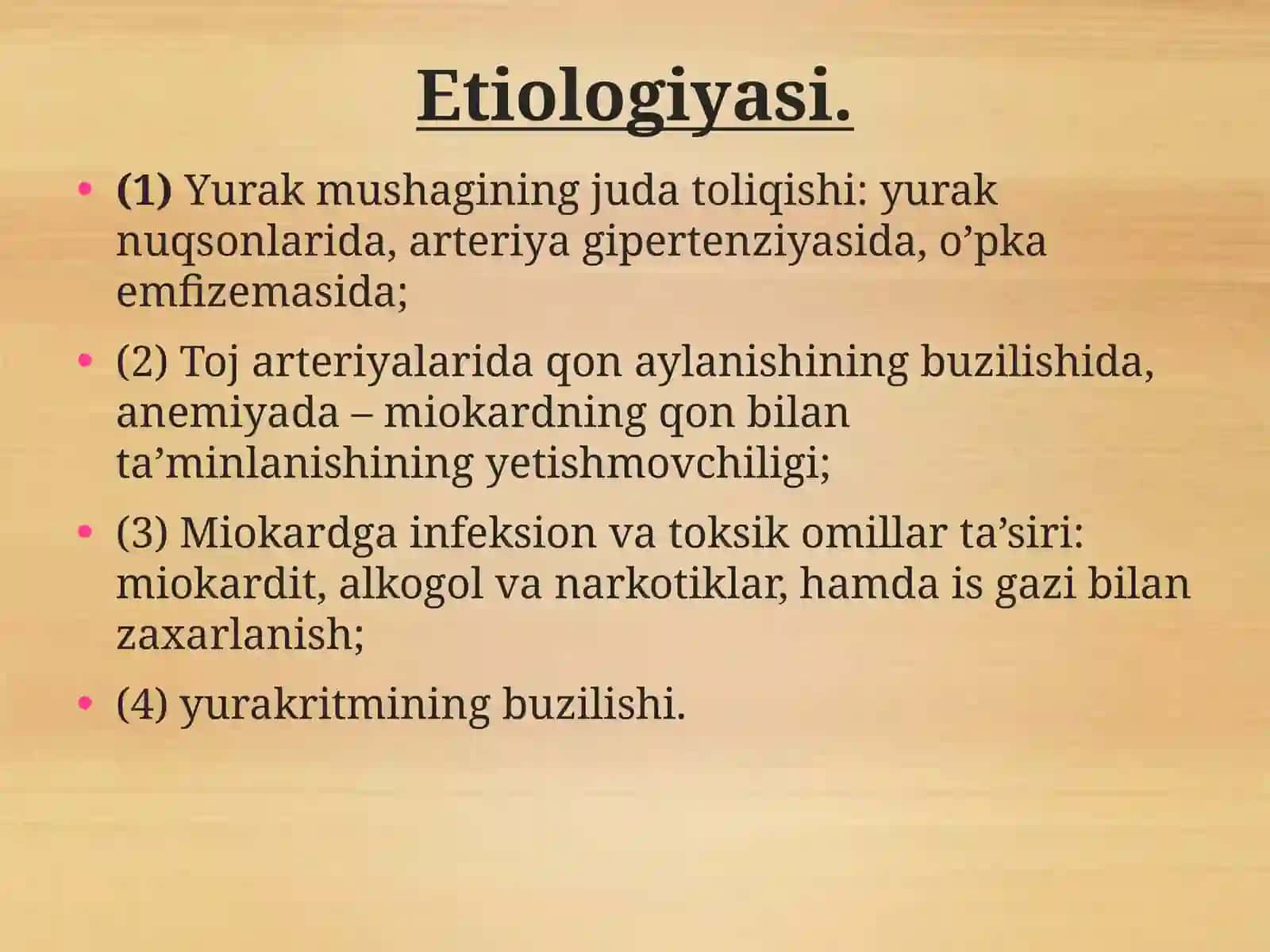 YURAK YETISHMOVCHILIGI 4