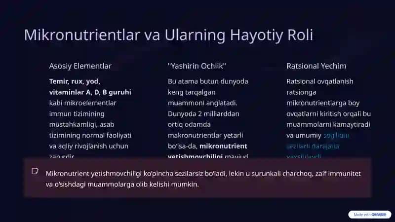Ratsional Ovqatlanish: Oziq-ovqatning Ozuqaviy Yukining Inson Salomatligidagi Roli 4