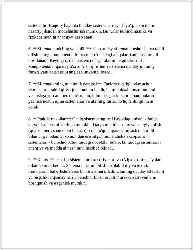 SISTEMA HAQIDA TUSHUNCHA 4