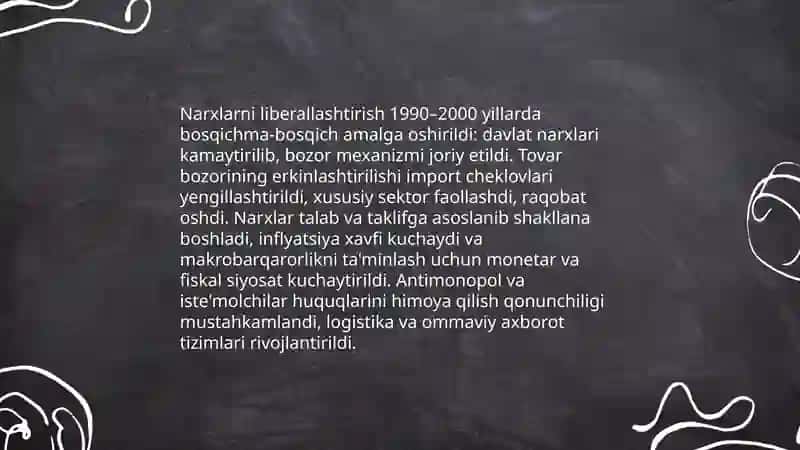 Oʻzbekistonda bozor iqtisodiyotiga oʻtish 4