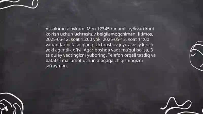 Ijaraga olish uchun mavjud mulklar haqida ma'lumot so'rash 4