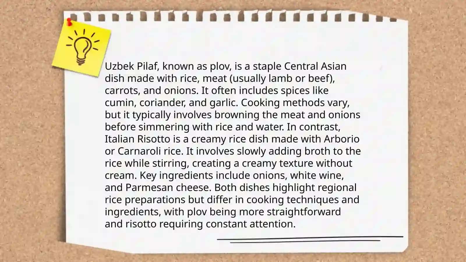 Differences and recipes of Uzbek and foreign foods 4