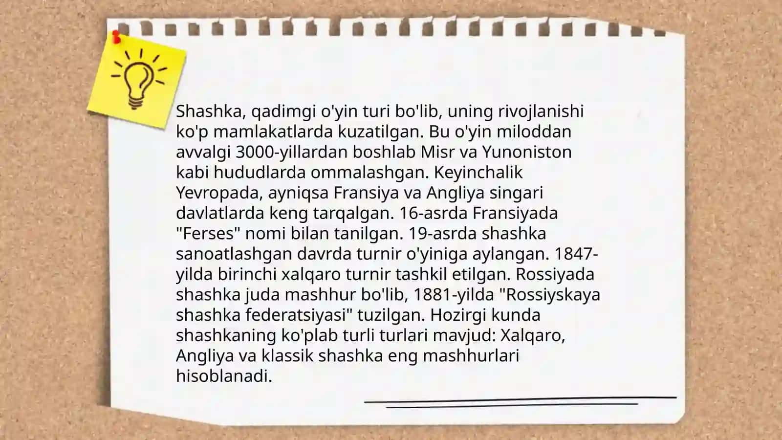 Shashka oʻyini kelib chiqishi tarixi va oʻyin qoidalari 4