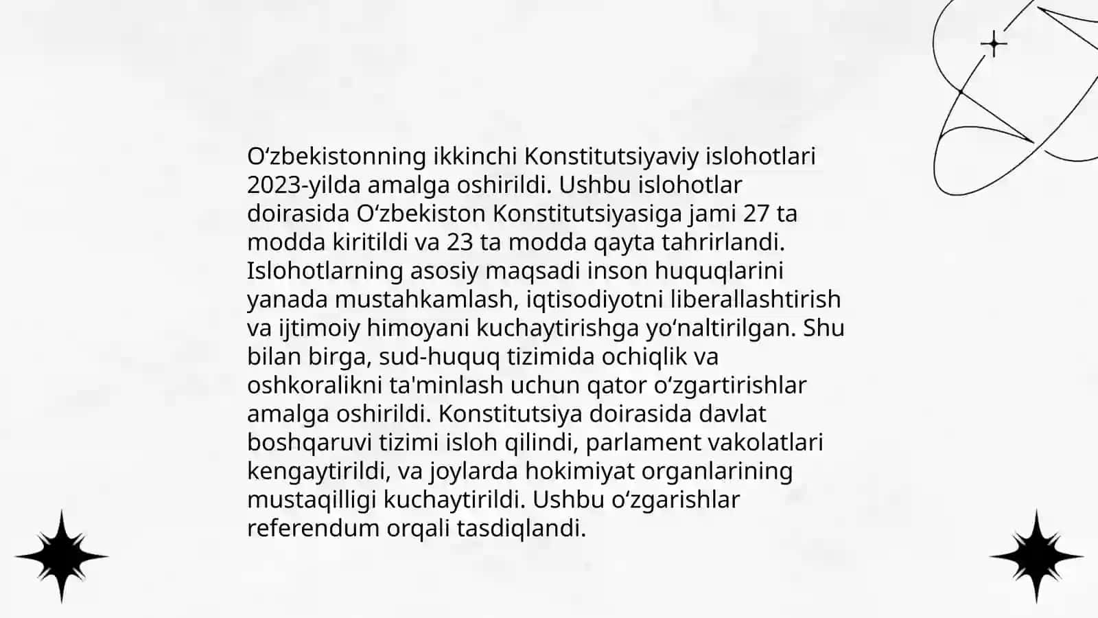 Davlat boshqarovi tizimida islohotlar 4
