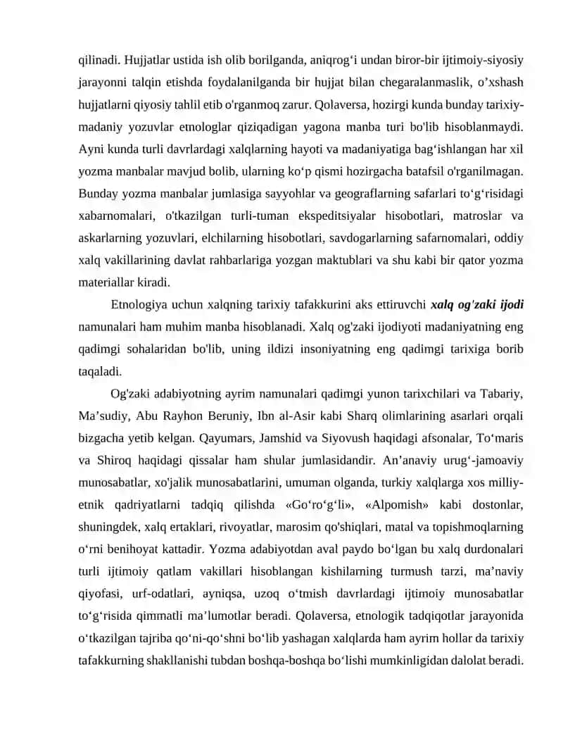 Etnologiya tadqiqot uslublari 4