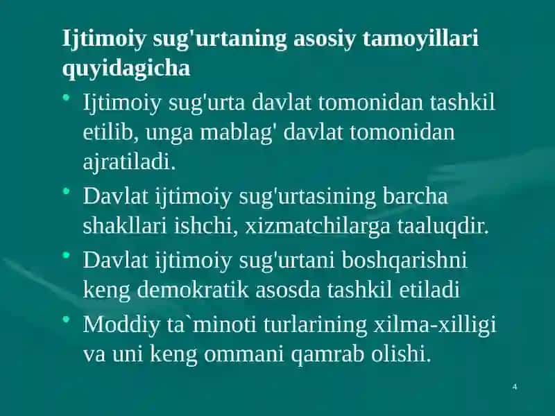Mehnat qobiliyatini aniqlash bo`yicha vrachlik ekspertizasi. 4