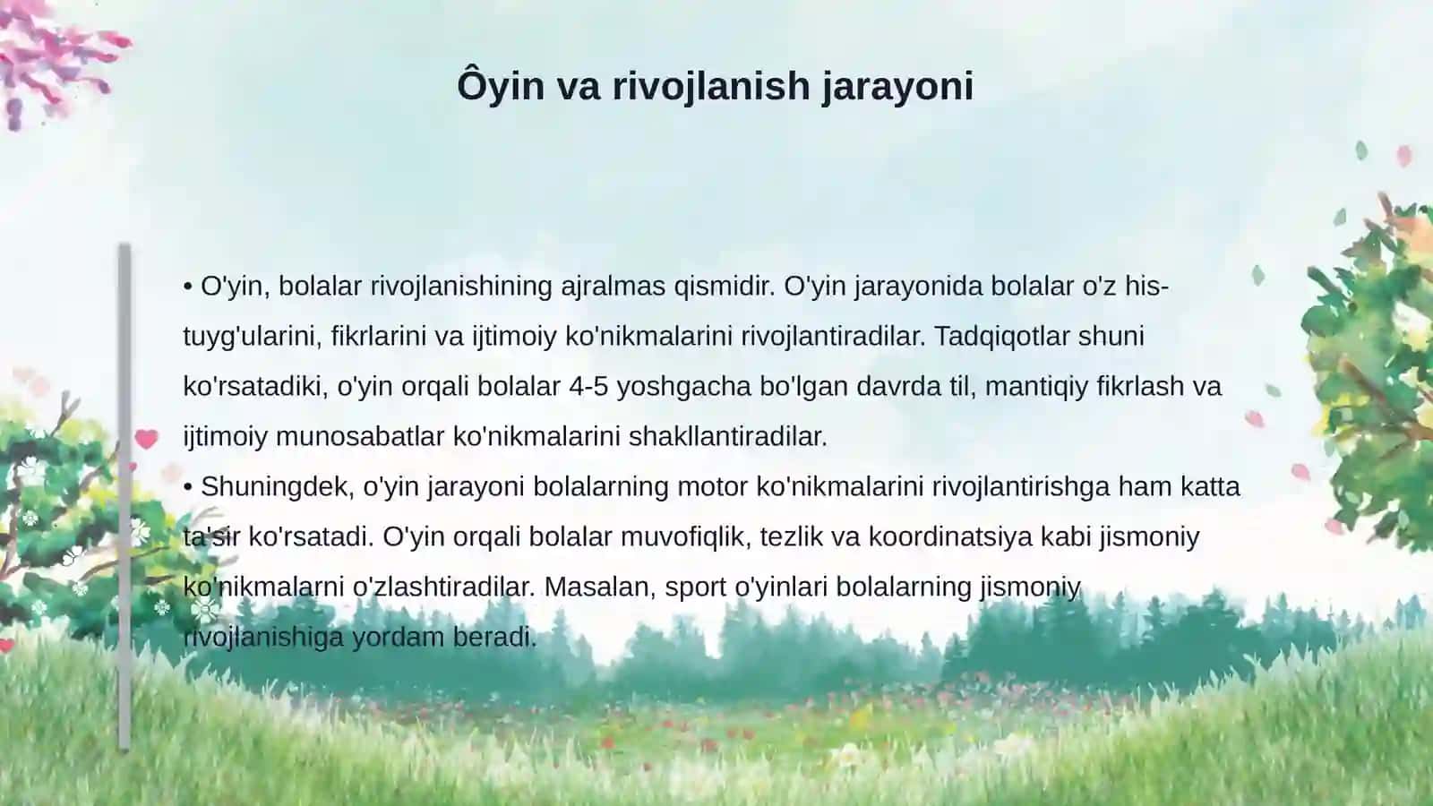 Ôyin faoliyatining nazariy asoslari 4