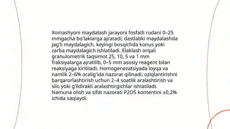 Fosfirli ham oshyolardan fosfat kislotasin olish texnalogiyasi. 4