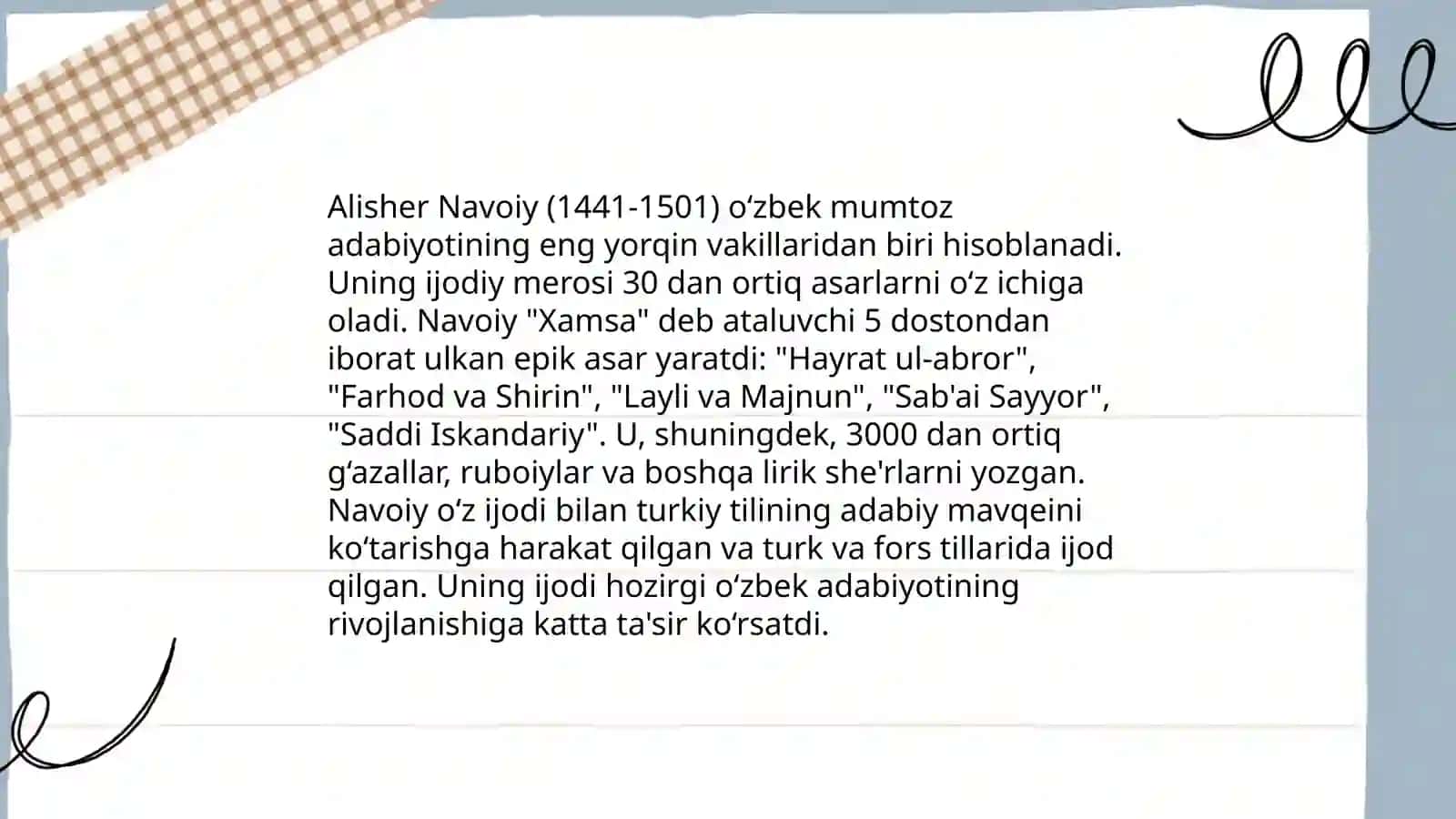 Alisher Navoiy 4