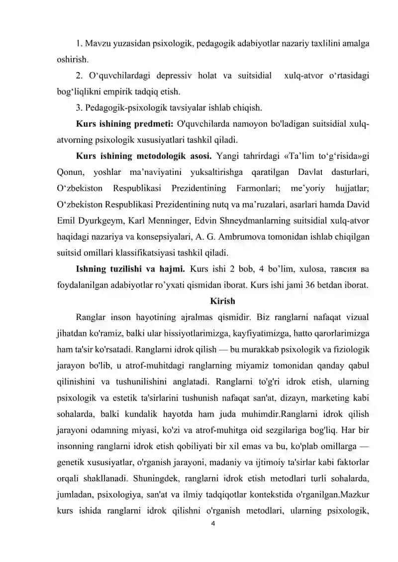 Ranglarni idrok qilishni o'rganish metodlari 4