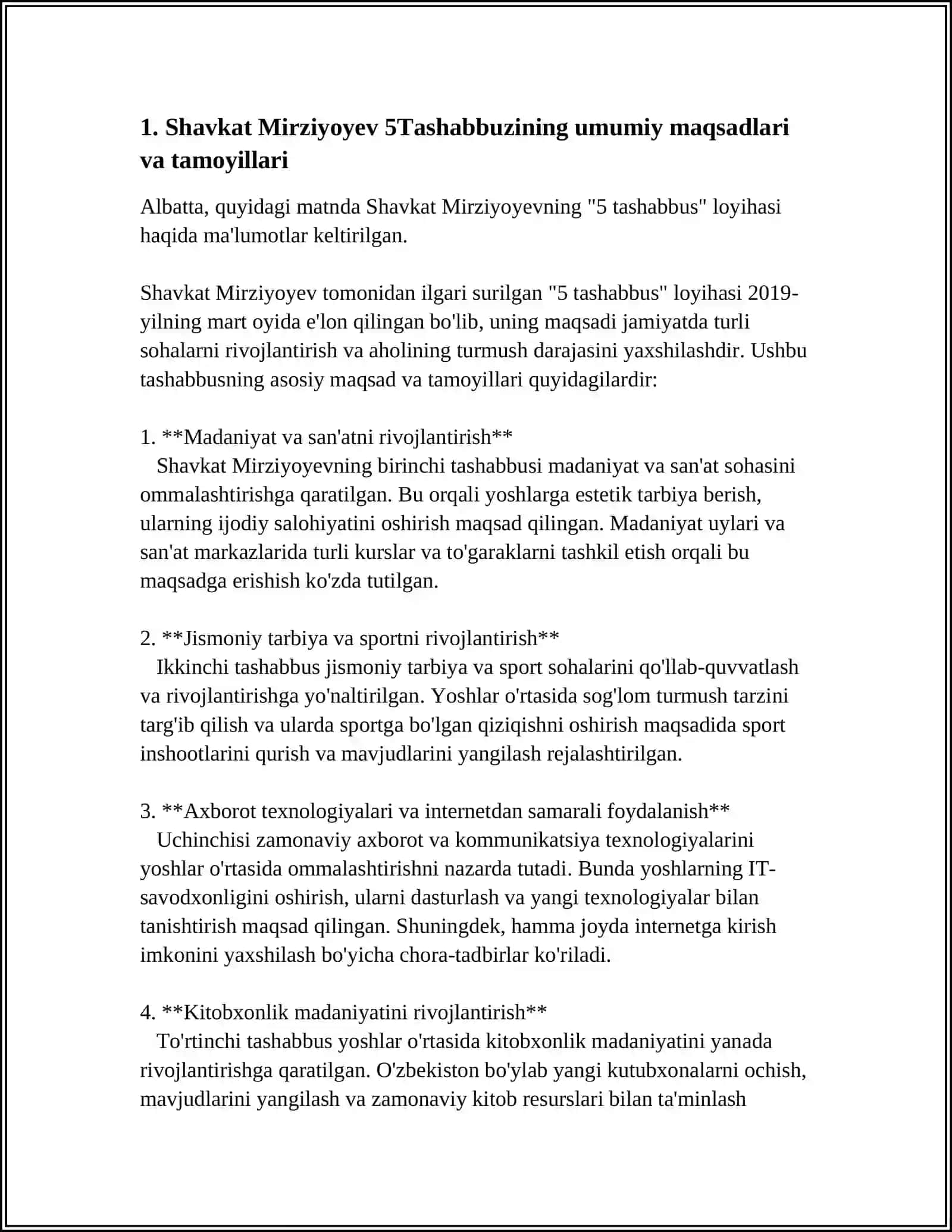 SHAVKAT MIRZIYOYEV 5TASHABUZ 4